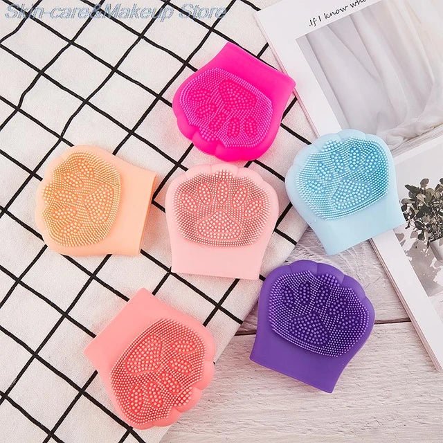 Cat Shape Silicone Facial Cleansing Brush  Gentle & Effective Skin Cleaning Tool