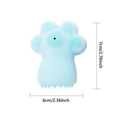 Silicone Facial Cleanser – Paw Shaped Exfoliating Brush - Random Colour