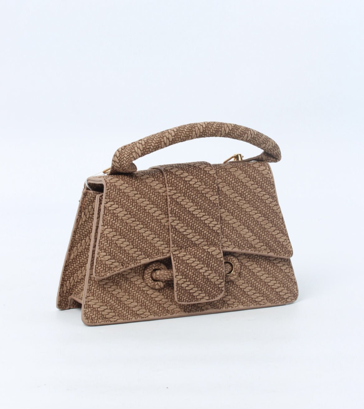 LYL8570 Textured Top Handle Mini Bag – Unique Style, Lightweight & Bold