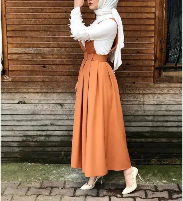 Women's Pinafore Dungaree Maxi Dress