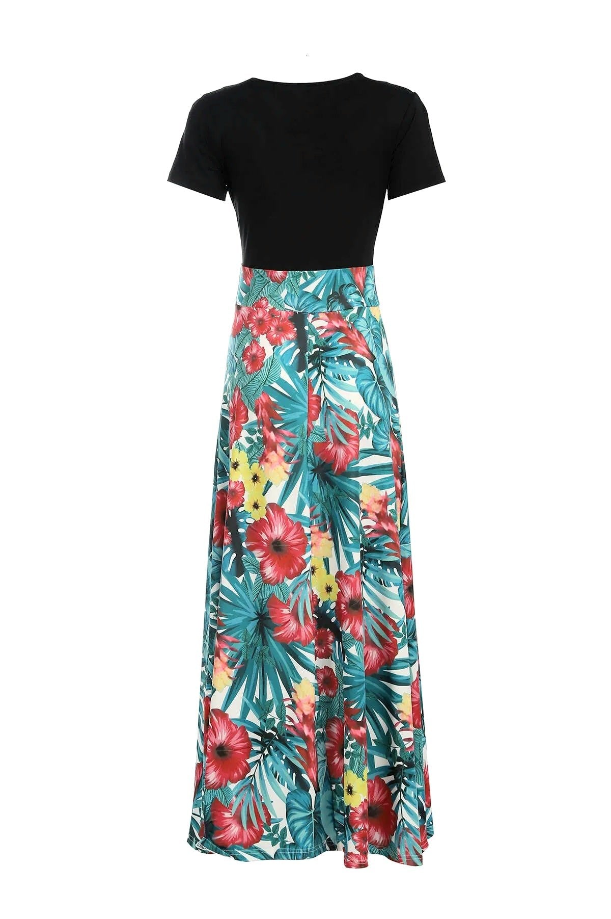 Casual printed maxi long  dress