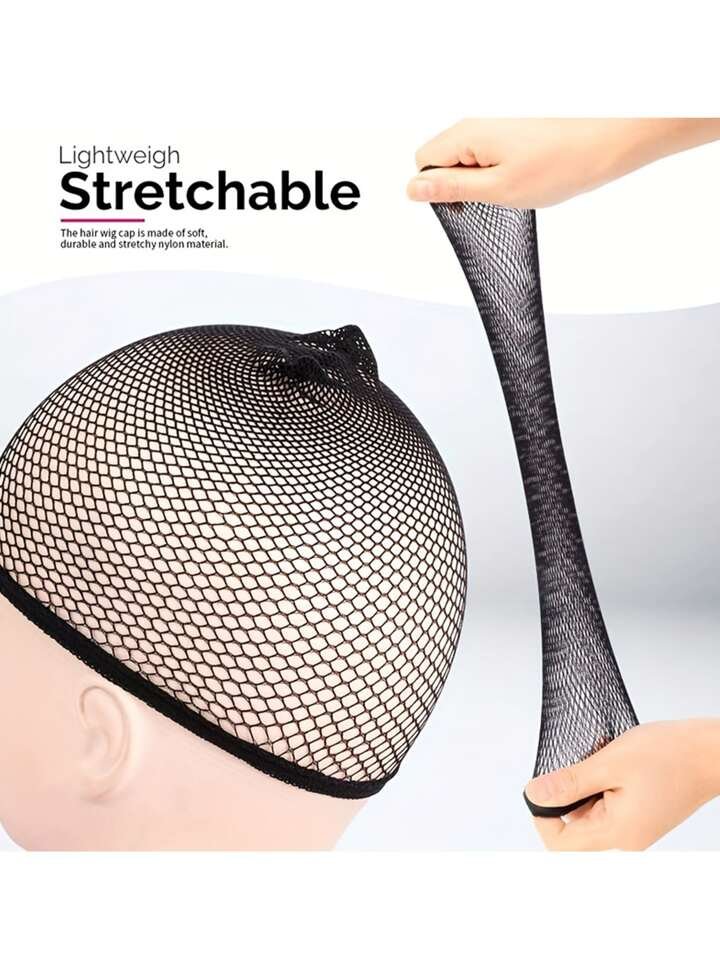 2pcs High Elastic Two-End Wig Net Caps