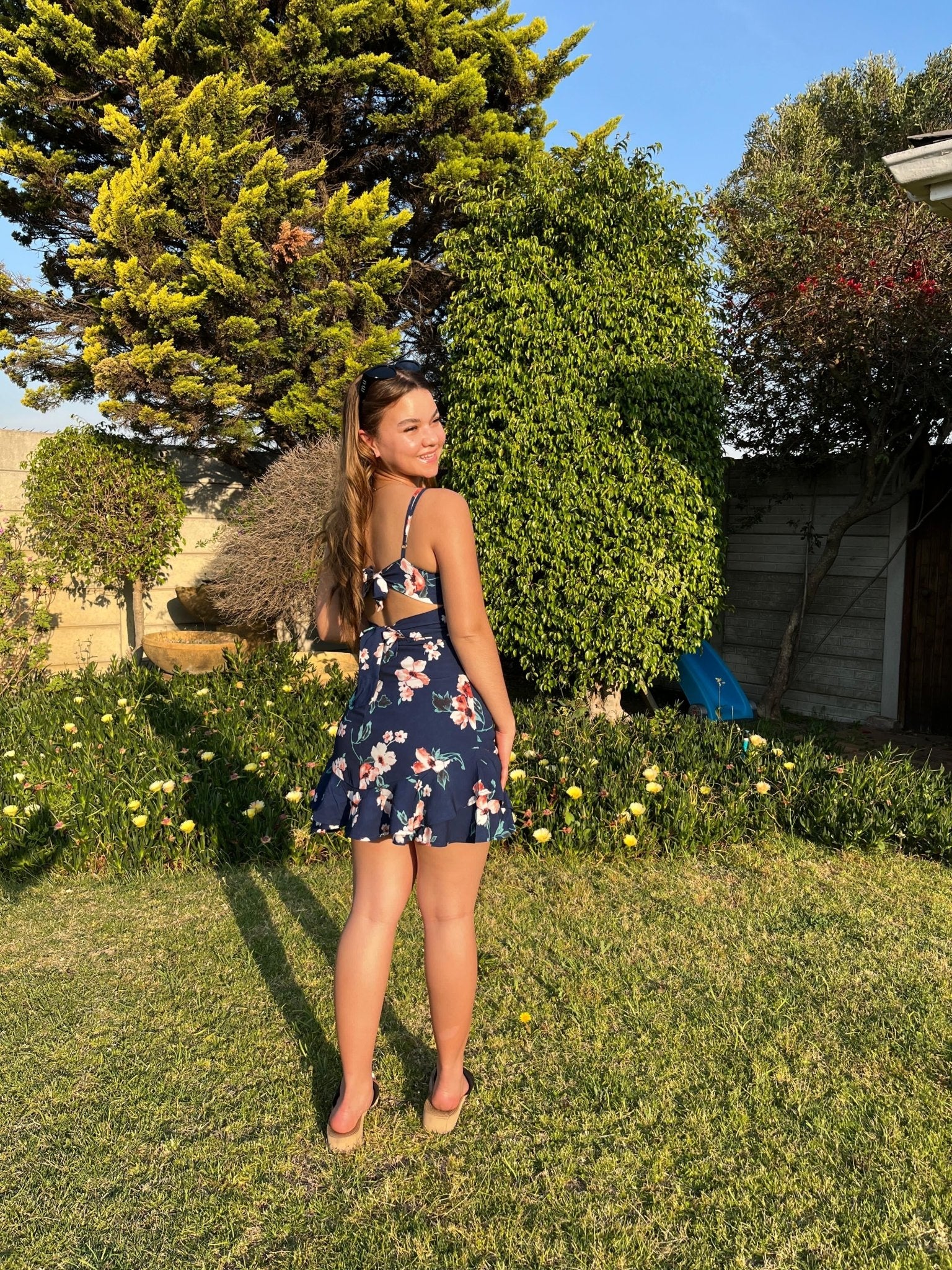 Floral Spaghetti Mini Dress