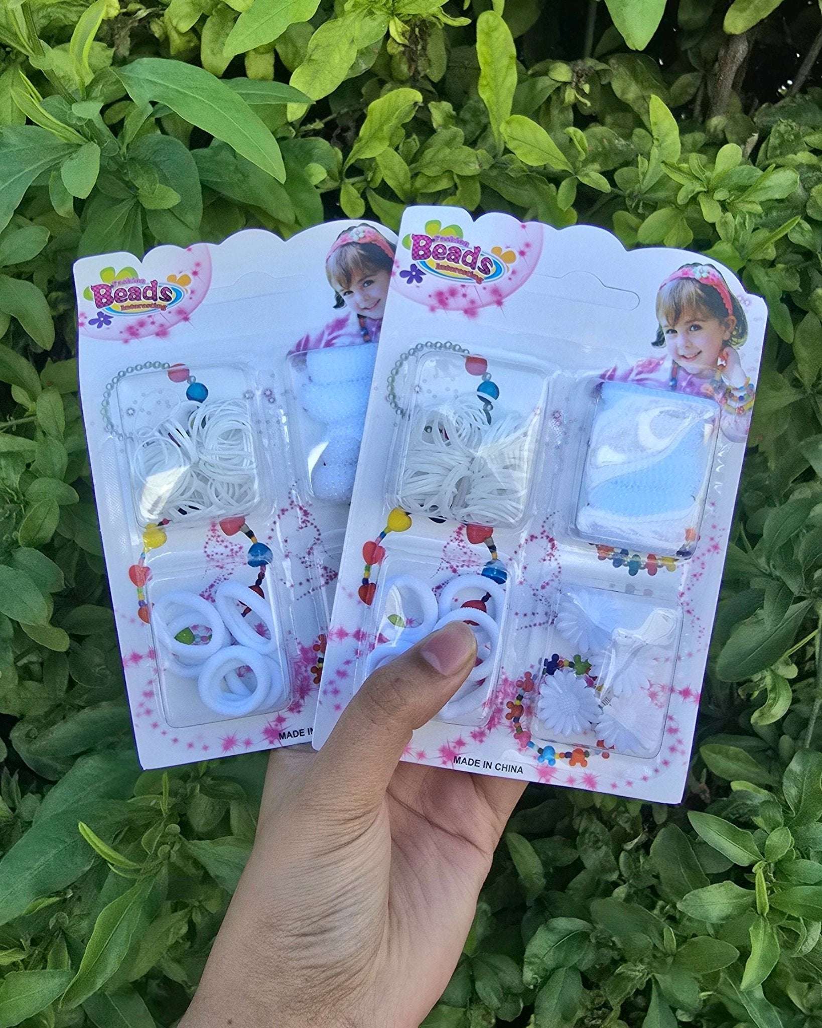 White Hair Ties and Clips Set  Stylish Hair Accessories for All Hair Types