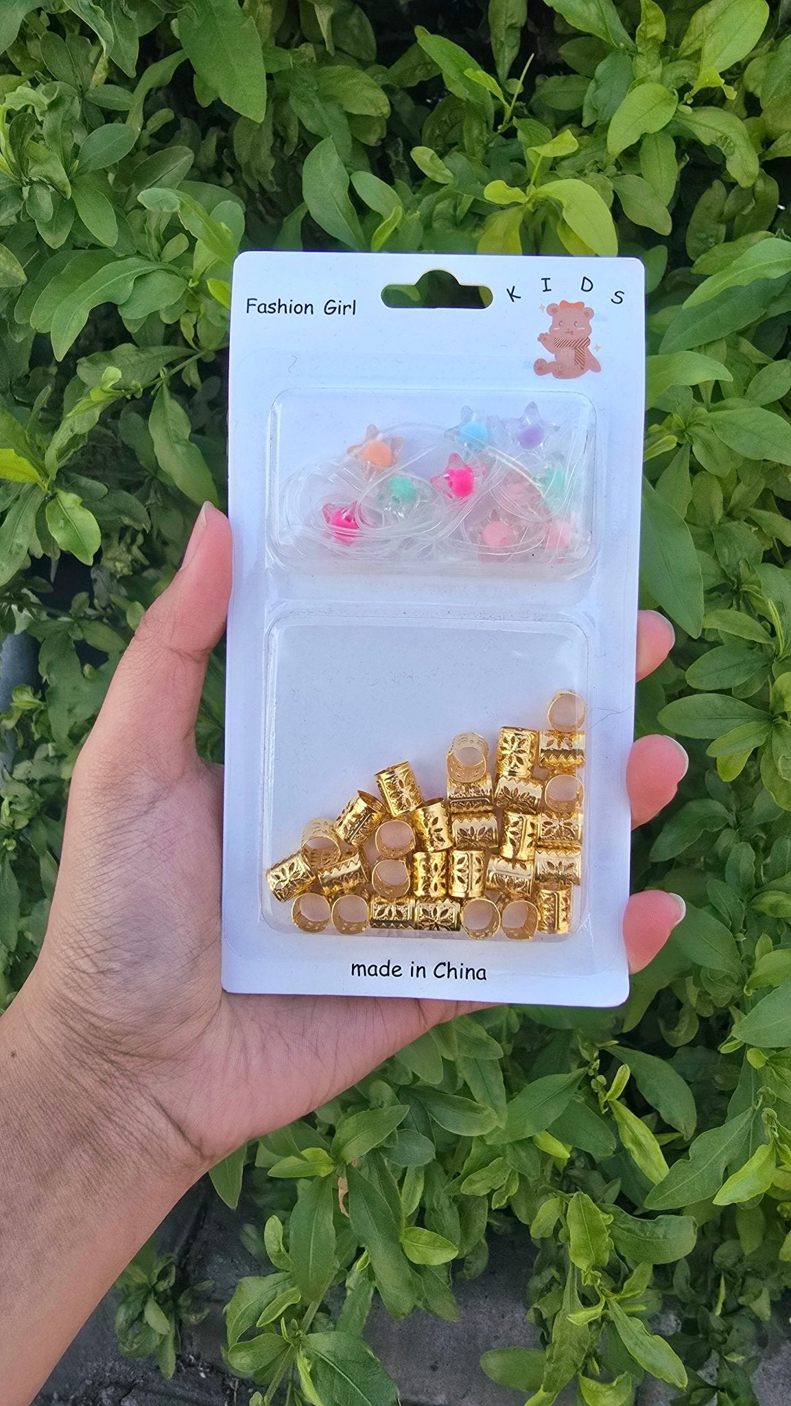 Clear Hair Ties & Beads Set – Stylish Braiding & Ponytail Kit