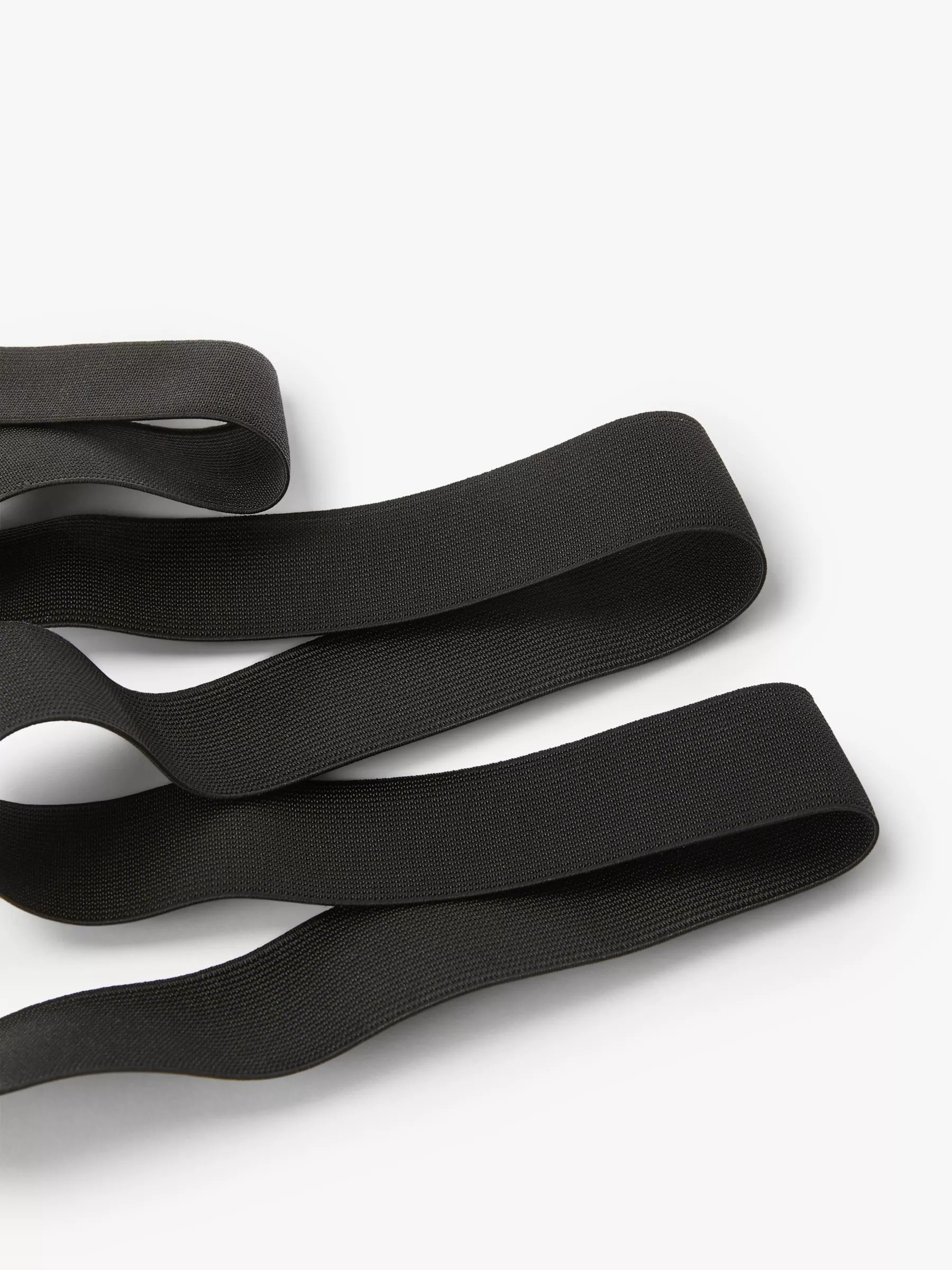 Black Elastic Stretch Band – Versatile & Durable for Sewing, Crafts, and Garments