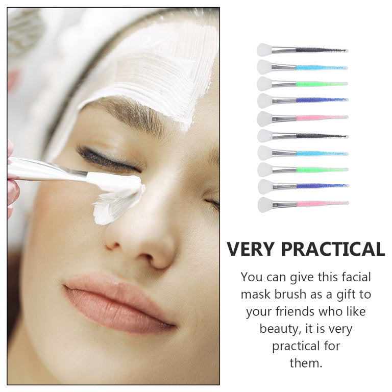 Silicone Face Mask Brush with Glitter Handle – 1pc