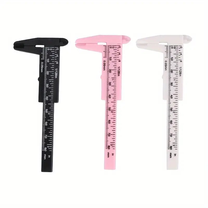 Eyebrow Measuring Grooming 3pc Set - Achieve Perfectly Shaped Brows Every Time!