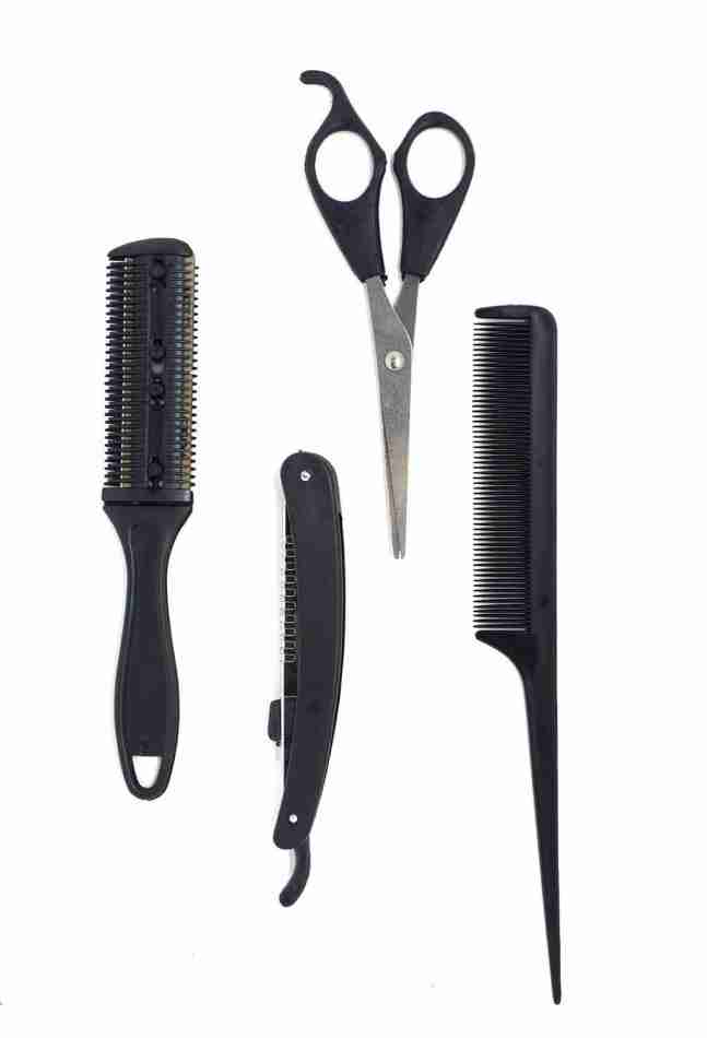 Scissors Hair Clippers Comb 4pc – Precision Cutting for Professional Results
