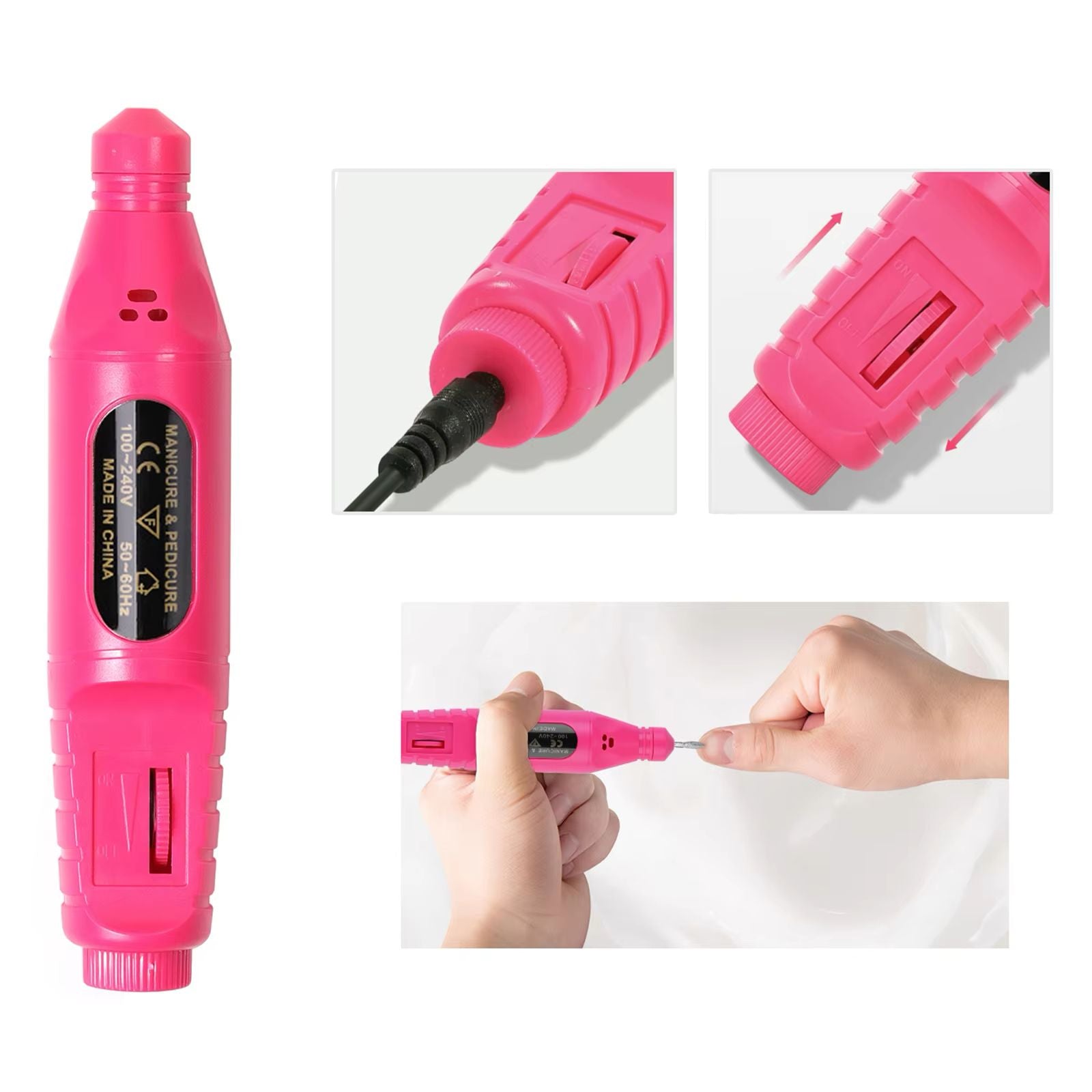 Electric Nail Drill Kit – Professional Manicure & Pedicure Tool for Precision Grooming