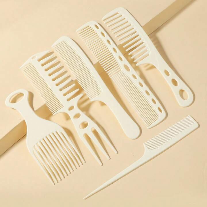 Essential Hair Styling 6 Flat Comb Set