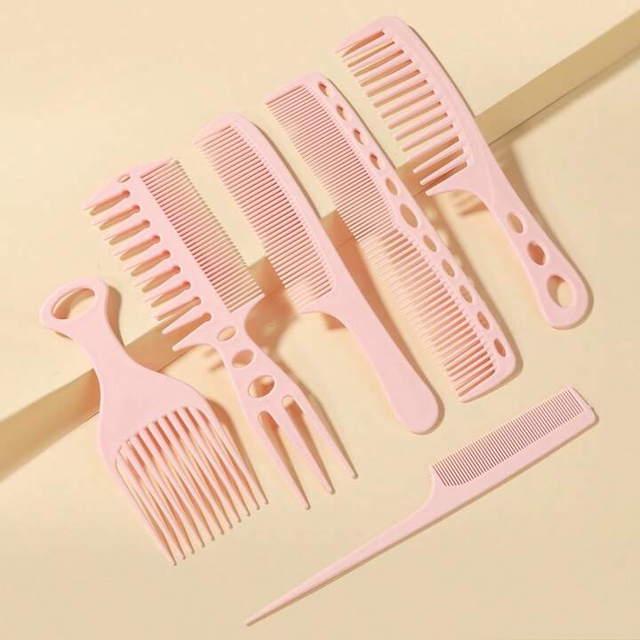 Essential Hair Styling 6 Flat Comb Set