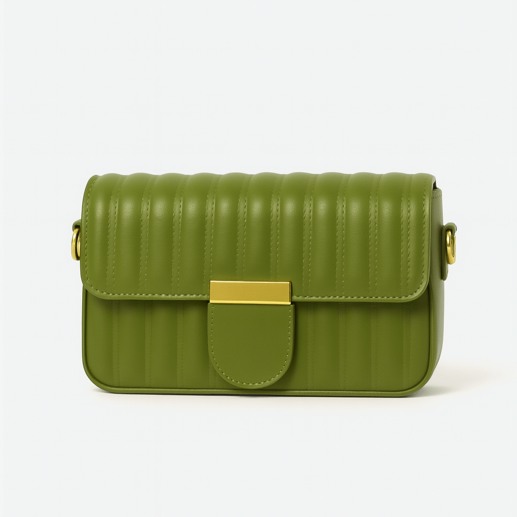 Quilted PU Leather Shoulder Bag – Elegant & Compact 60024