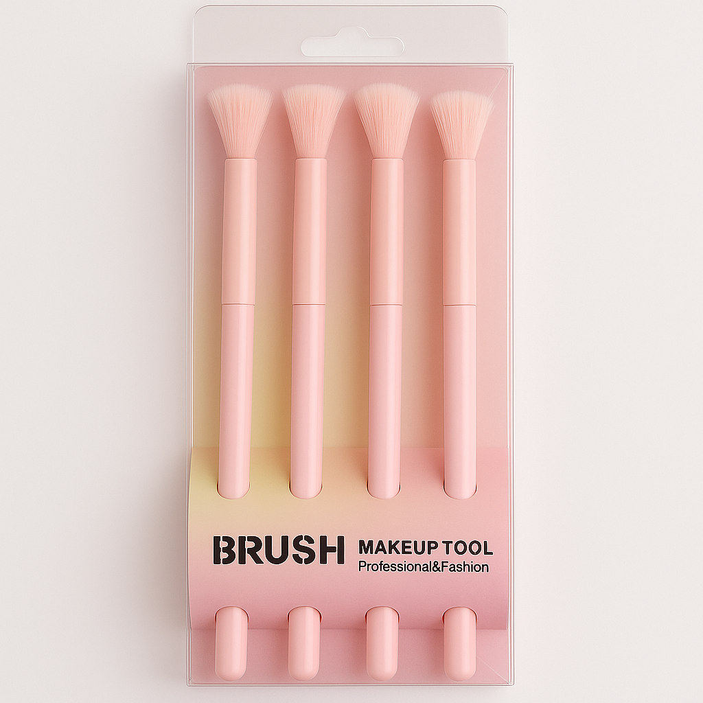 Eyeshadow Brush Set – 4pc Pastel Blending Brushes for Eye Makeup