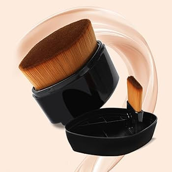 Retractable Travel Makeup Brush – Compact Powder & Blush Applicator