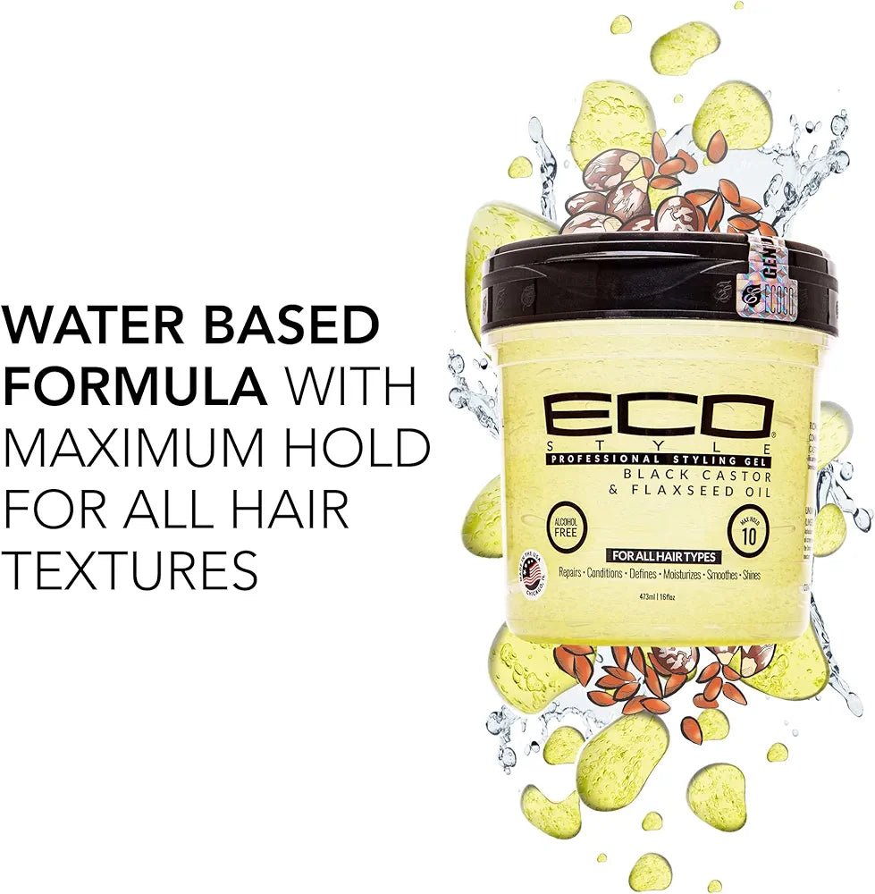 ECO Professional Hair Styling Gel 236ml - Firm Hold & Shine