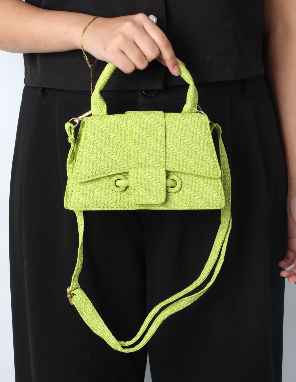 LYL8570 Textured Top Handle Mini Bag – Unique Style, Lightweight & Bold