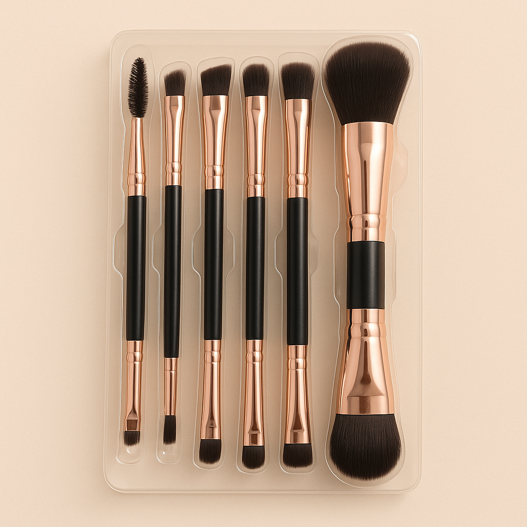 Double-Sided Makeup Brush Set – 12-in-1 Professional Kit