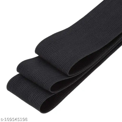 Black Elastic Stretch Band – Versatile & Durable for Sewing, Crafts, and Garments