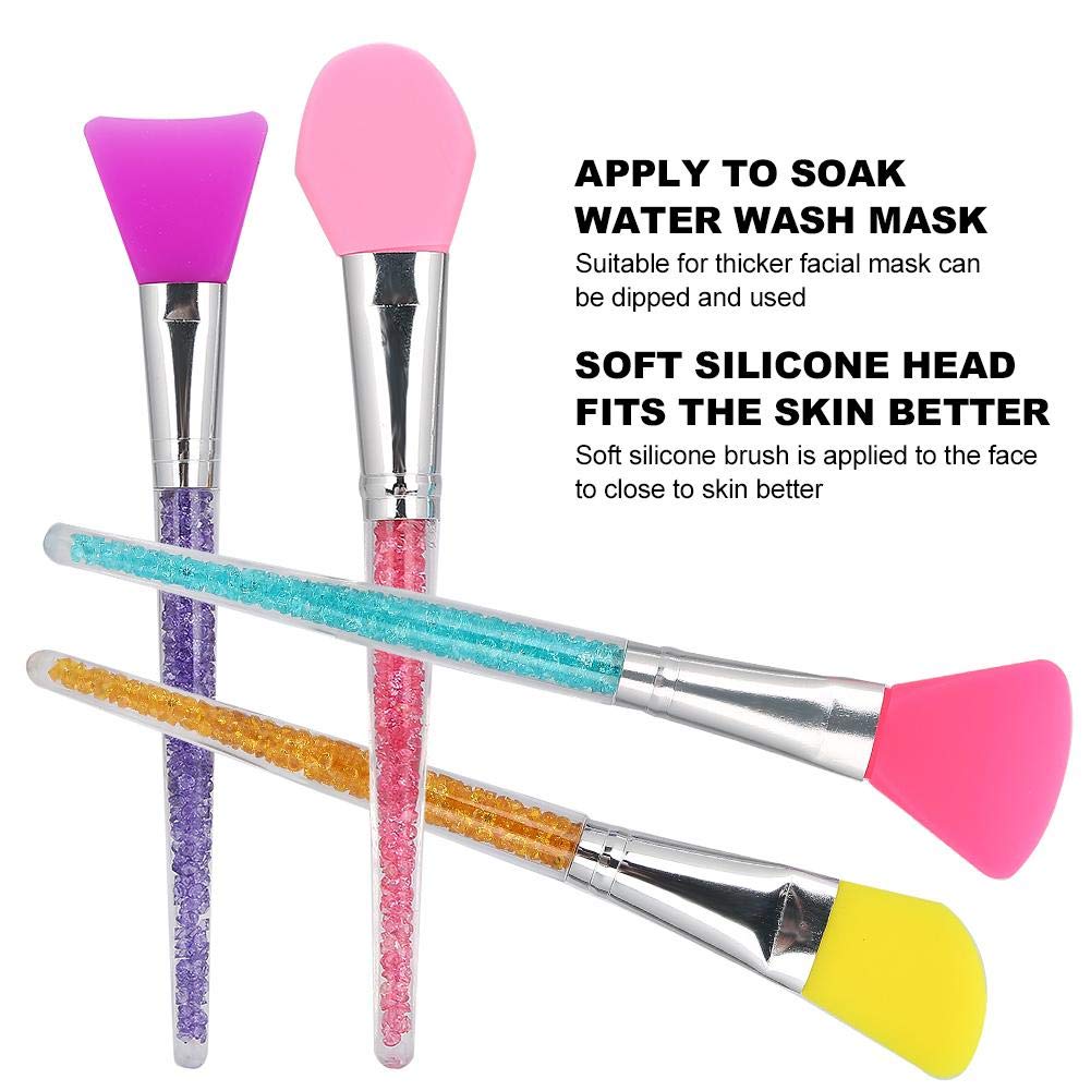 Silicone Face Mask Brush with Glitter Handle – 1pc