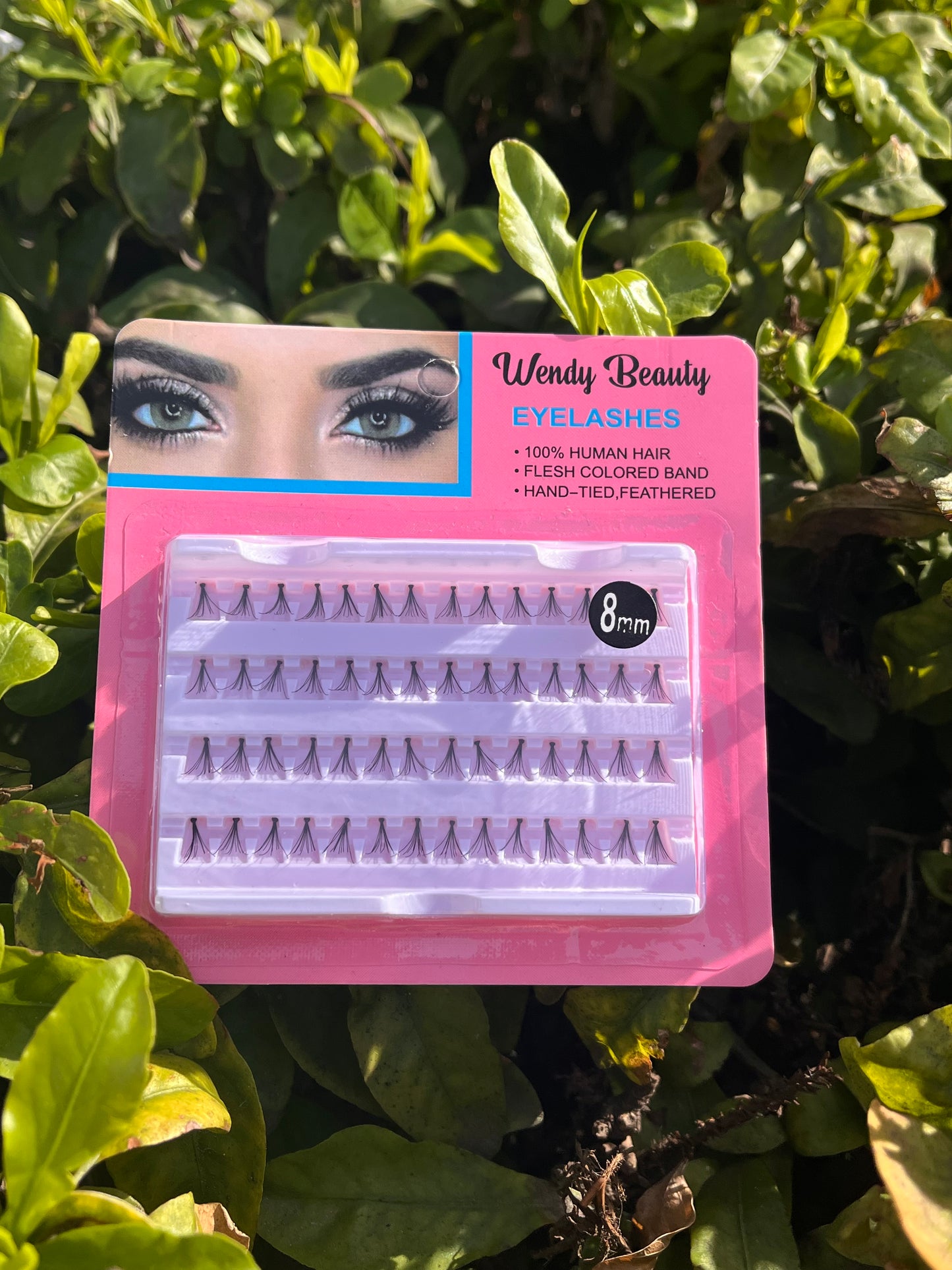 Wendy Beauty 8mm Individual Eyelashes – Natural Look Cluster Lashes