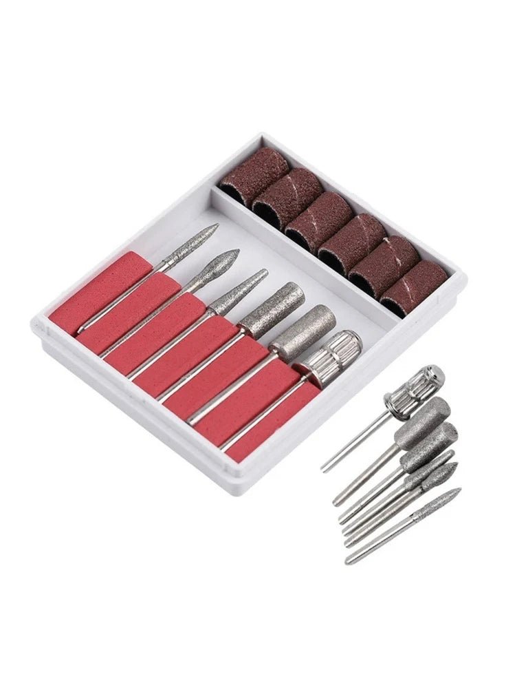 6PCS  Professional Manicure Electrical Nail File Drill