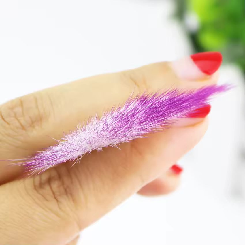 Mermaid Handle Fan Brush – 1pc (Random Colour)