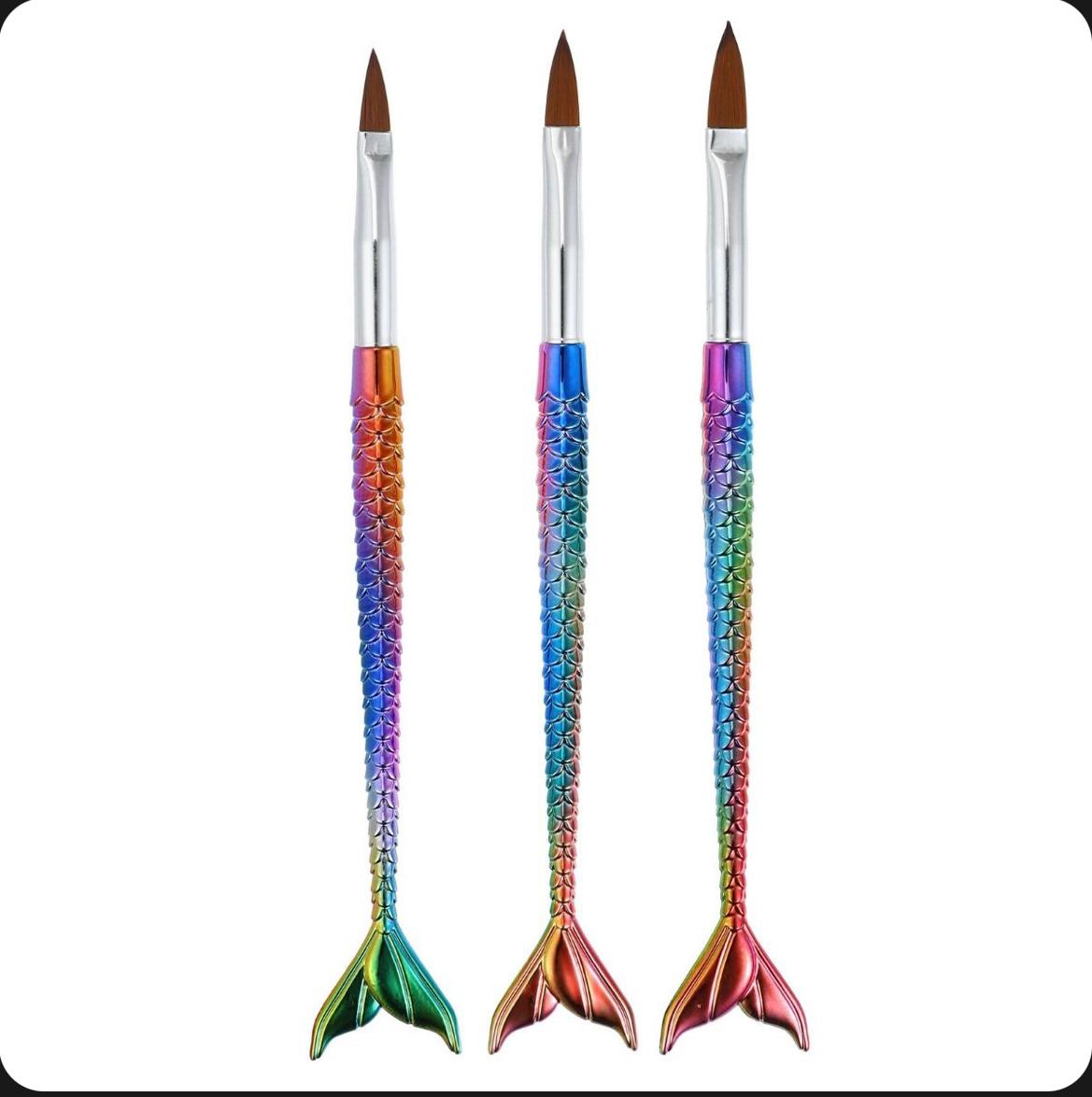 Mermaid Colourful Nail Art Brushes – Create Magical Manicure Designs