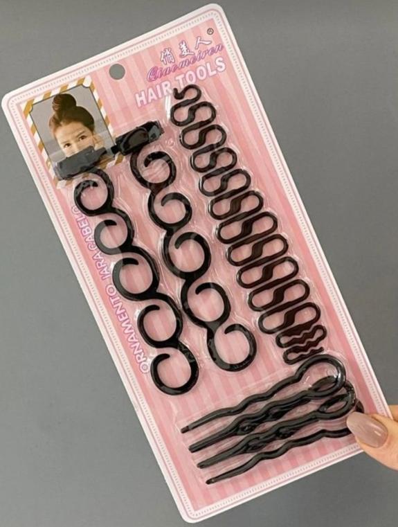 Hairstyles set  Hair  Topsy Tail Hair Tool Hair Loop + Hair Comb 6pcs