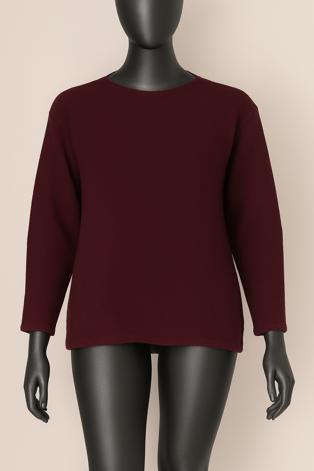 Boatneck Long Sleeve Jersey Sweater