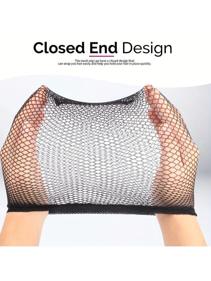2pcs High Elastic Two-End Wig Net Caps