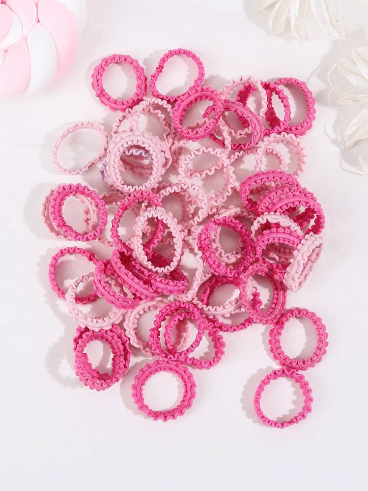 Pink Mixture Style Hair Ties - Accessories for Girls Kids