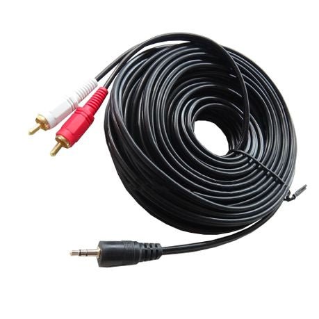 Aux 3.5mm Audio Jack to 2 RCA Male Audio Stereo Cable XD21