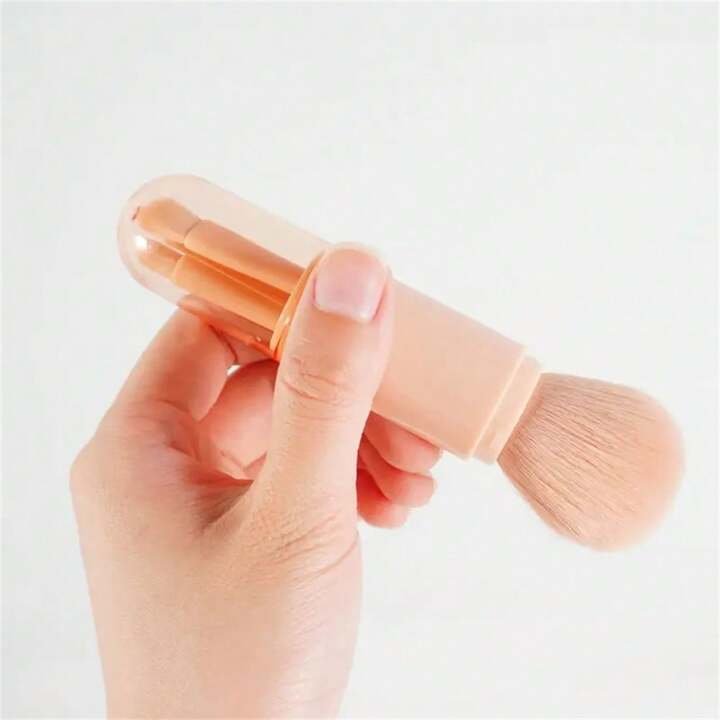 4-in-1 Portable Makeup Brush Set – Essential for Travel