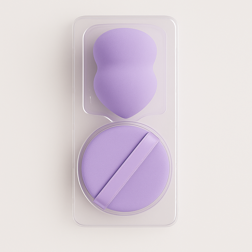 Makeup Puff & Beauty Blender Set – 2pc Cute Beauty Accessories