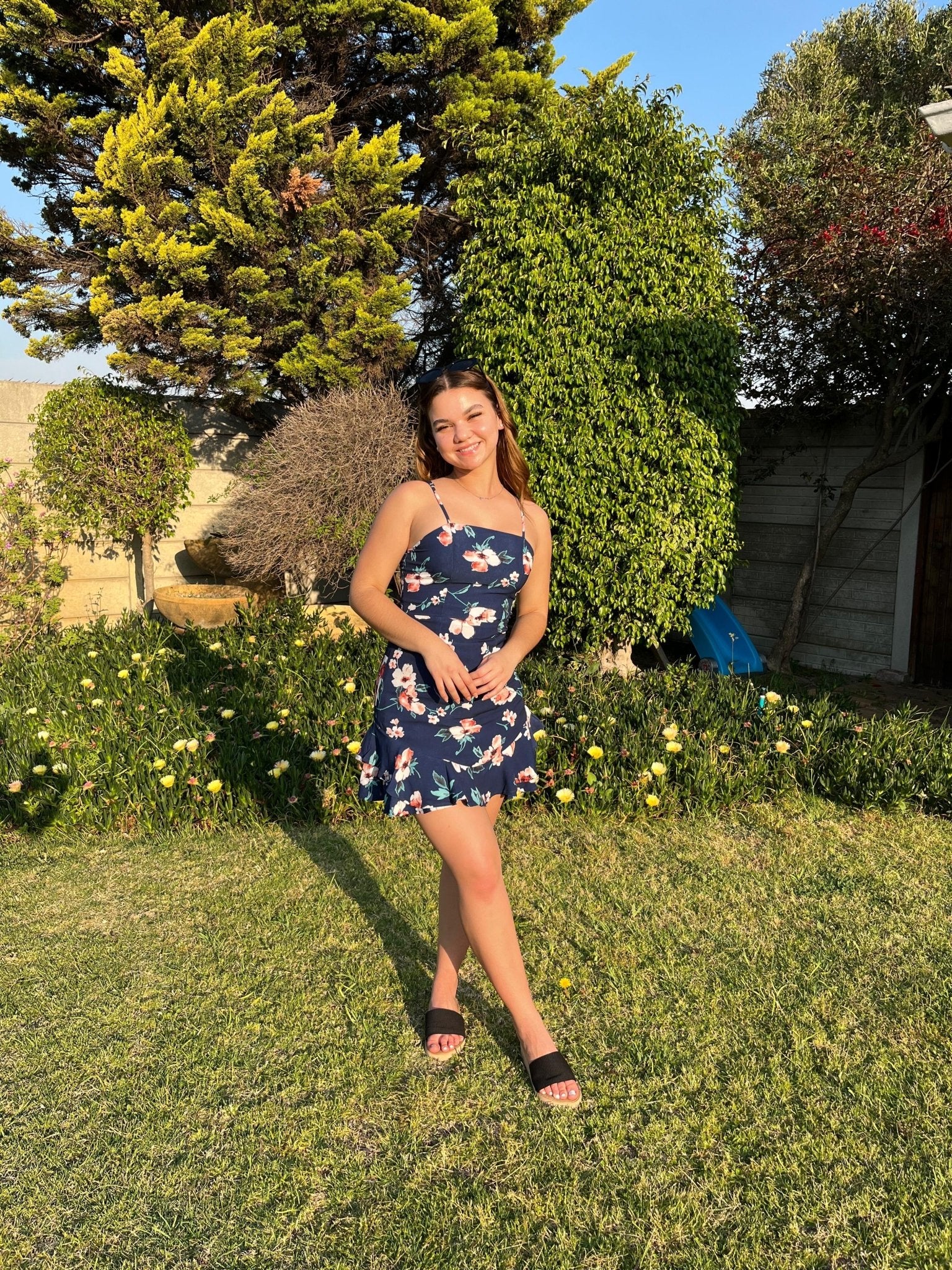 Floral Spaghetti Mini Dress