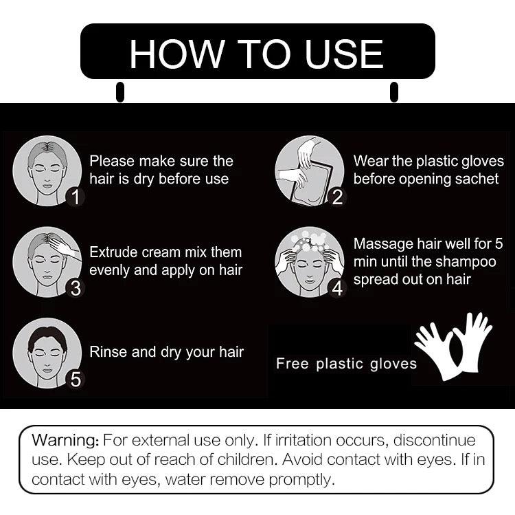 Black Hair Shampoo 1Pc