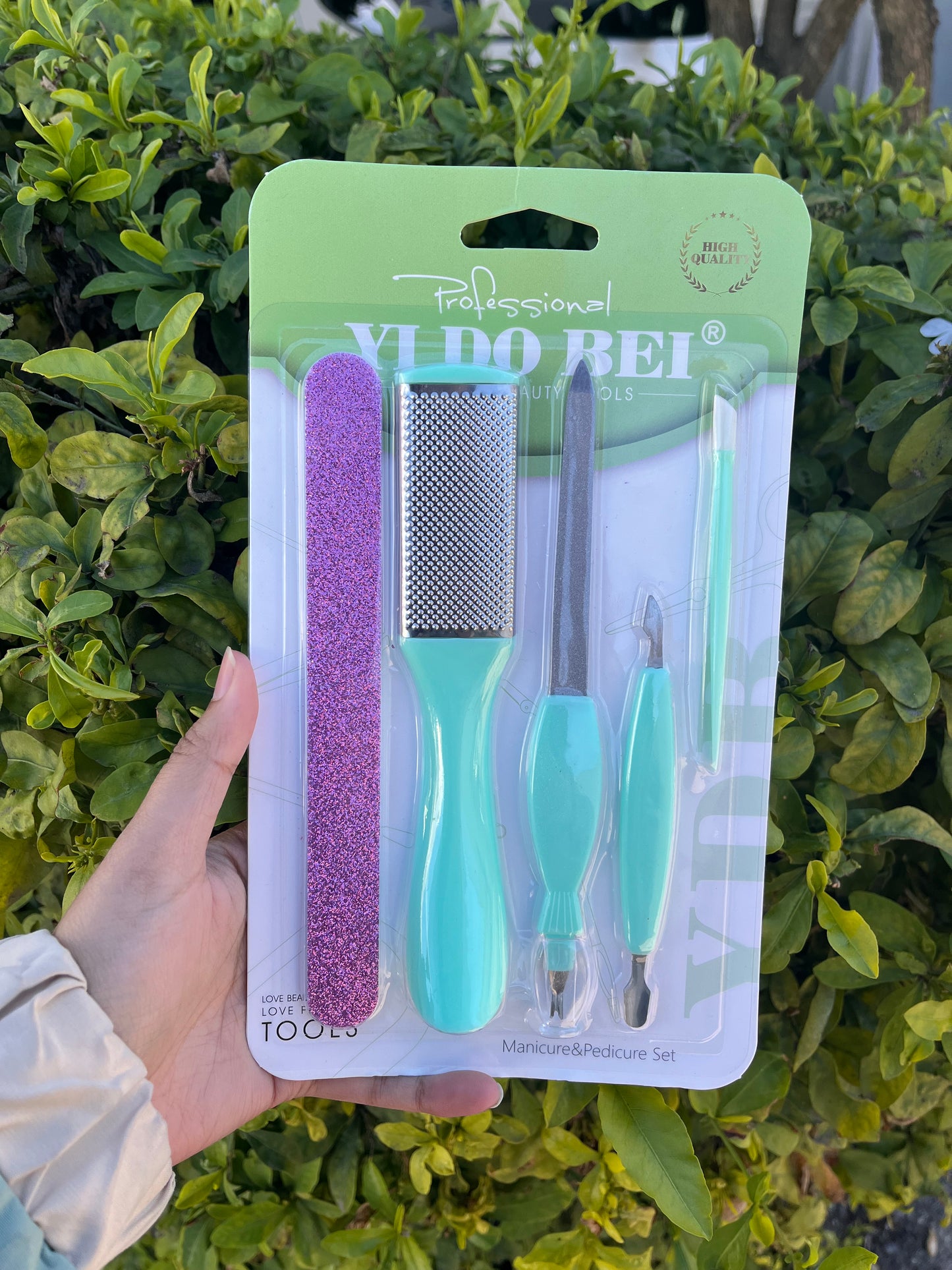 5pc Manicure & Pedicure Set – Professional Nail Care Tools - Random Colour