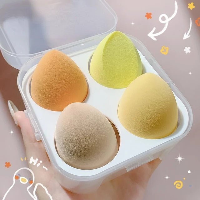 4-Piece Makeup Sponge Set – Blending Sponges for Flawless Application