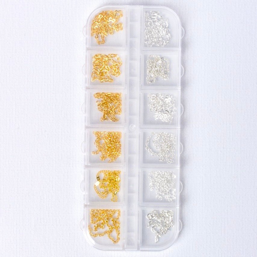 3D Colorful Nail Chain – Add Glamorous Metal Chains to Your Nail Designs