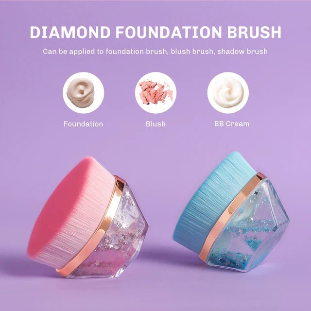 Diamond Foundation Blush BBCream Tight and Soft Fiber Cosmetic Beauty Makeup Brush Tool XD21