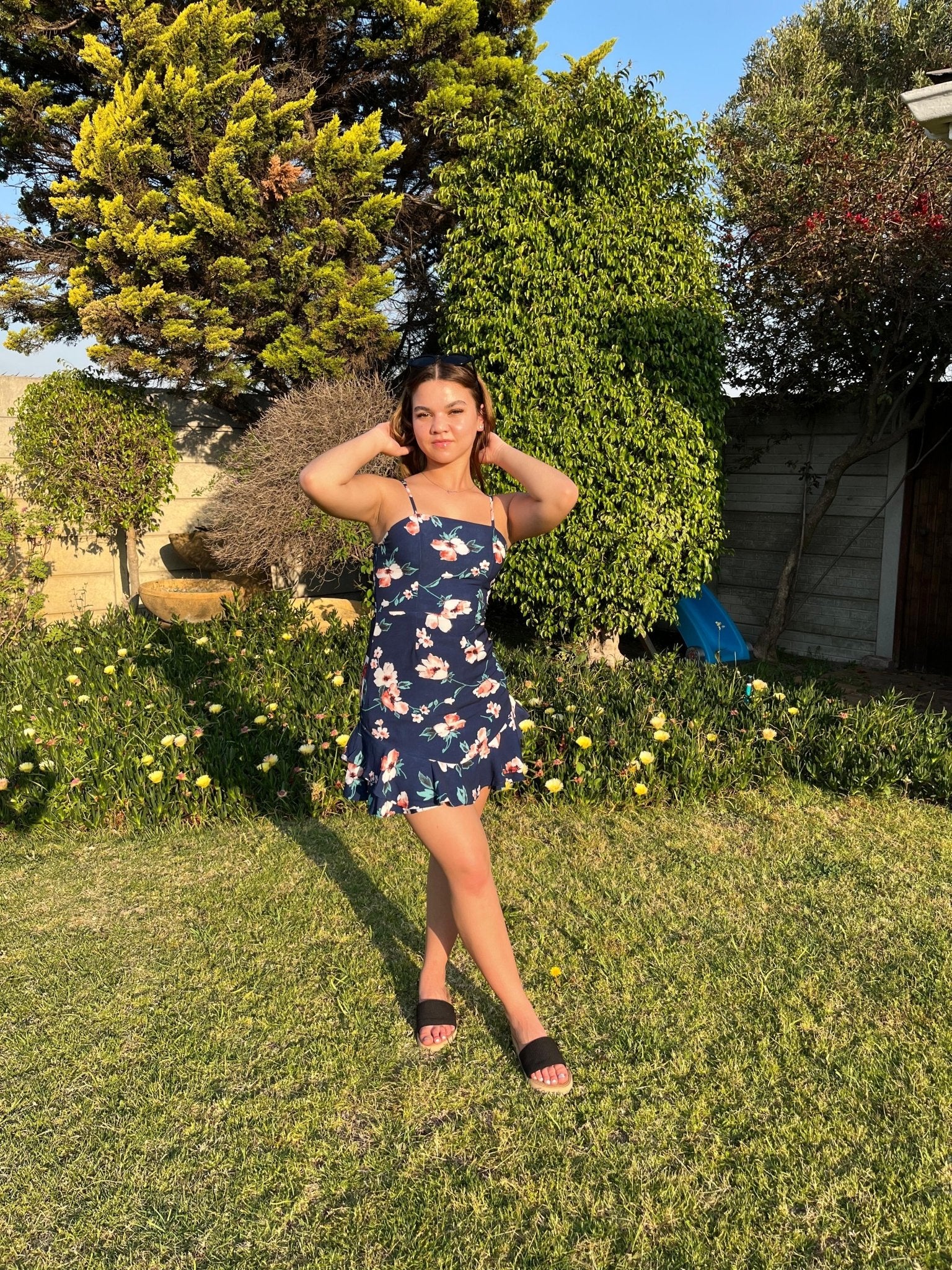 Floral Spaghetti Mini Dress