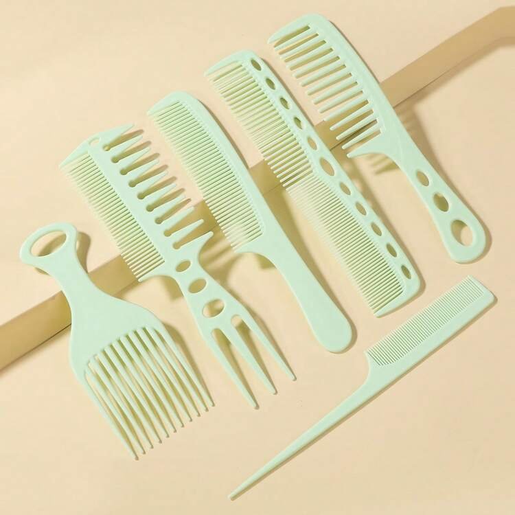Essential Hair Styling 6 Flat Comb Set