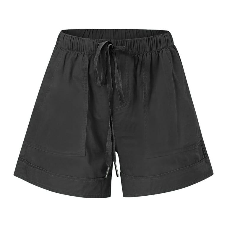Elastic Waist Drawstring Athleisure Shorts XD21