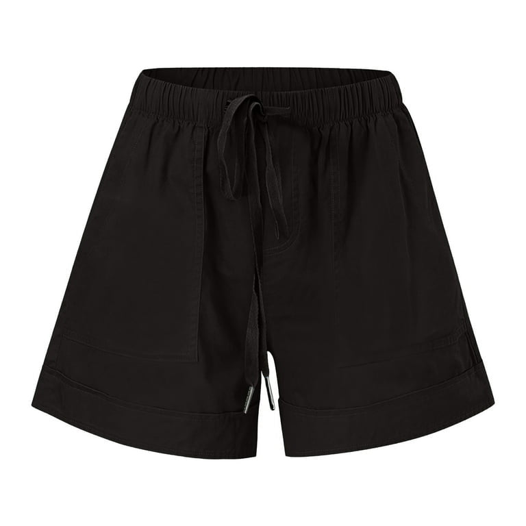 Elastic Waist Drawstring Athleisure Shorts XD21