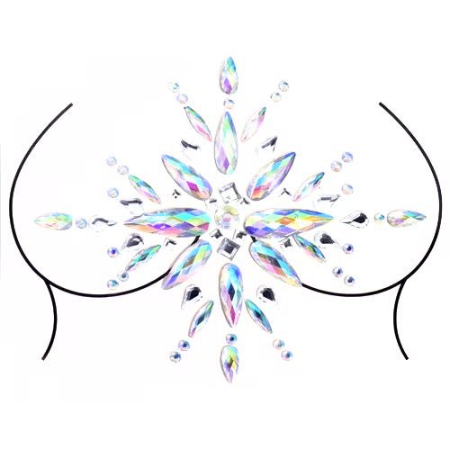 Crystal Body Gem Adhesive Stickers - Festival & Party Jewels
