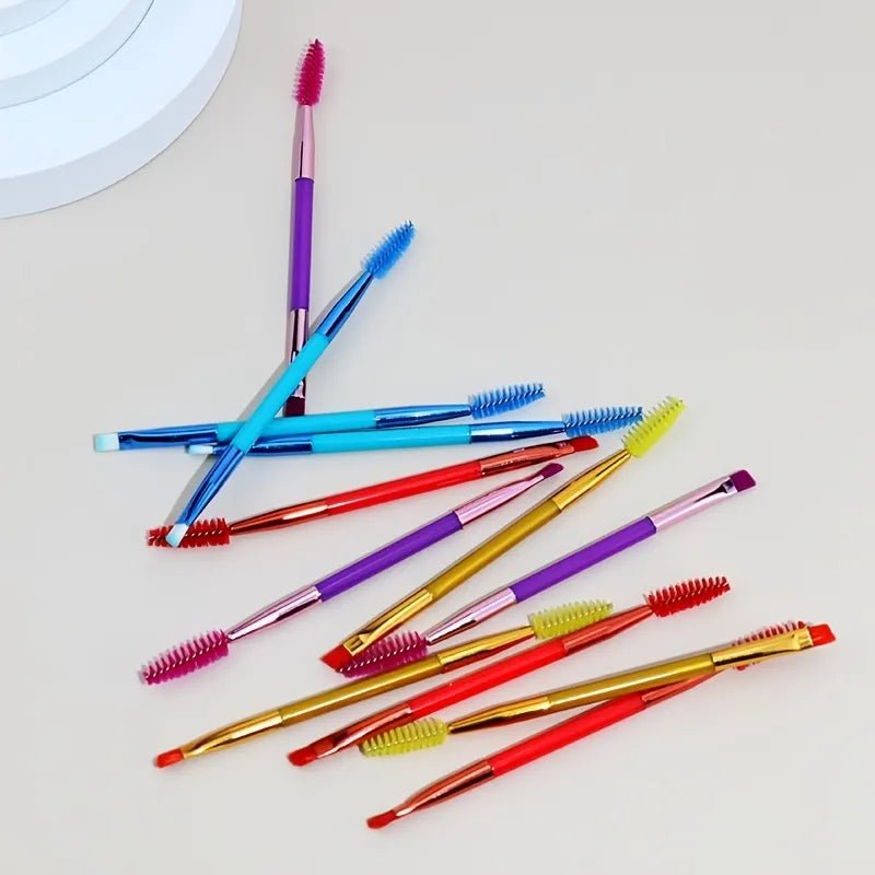 12pcs Double-Ended Eyebrow Brush