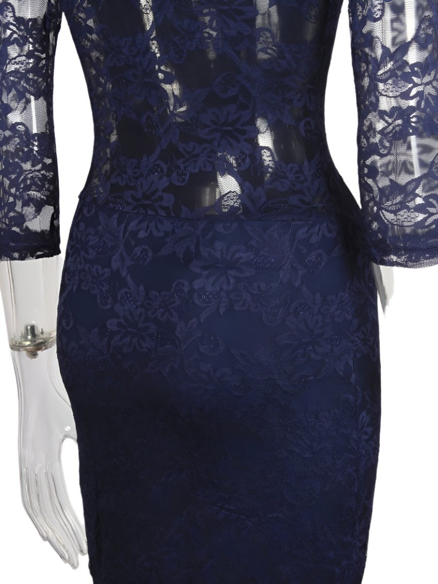 Fishtail mermaid lace Bodycon midi dress XD21