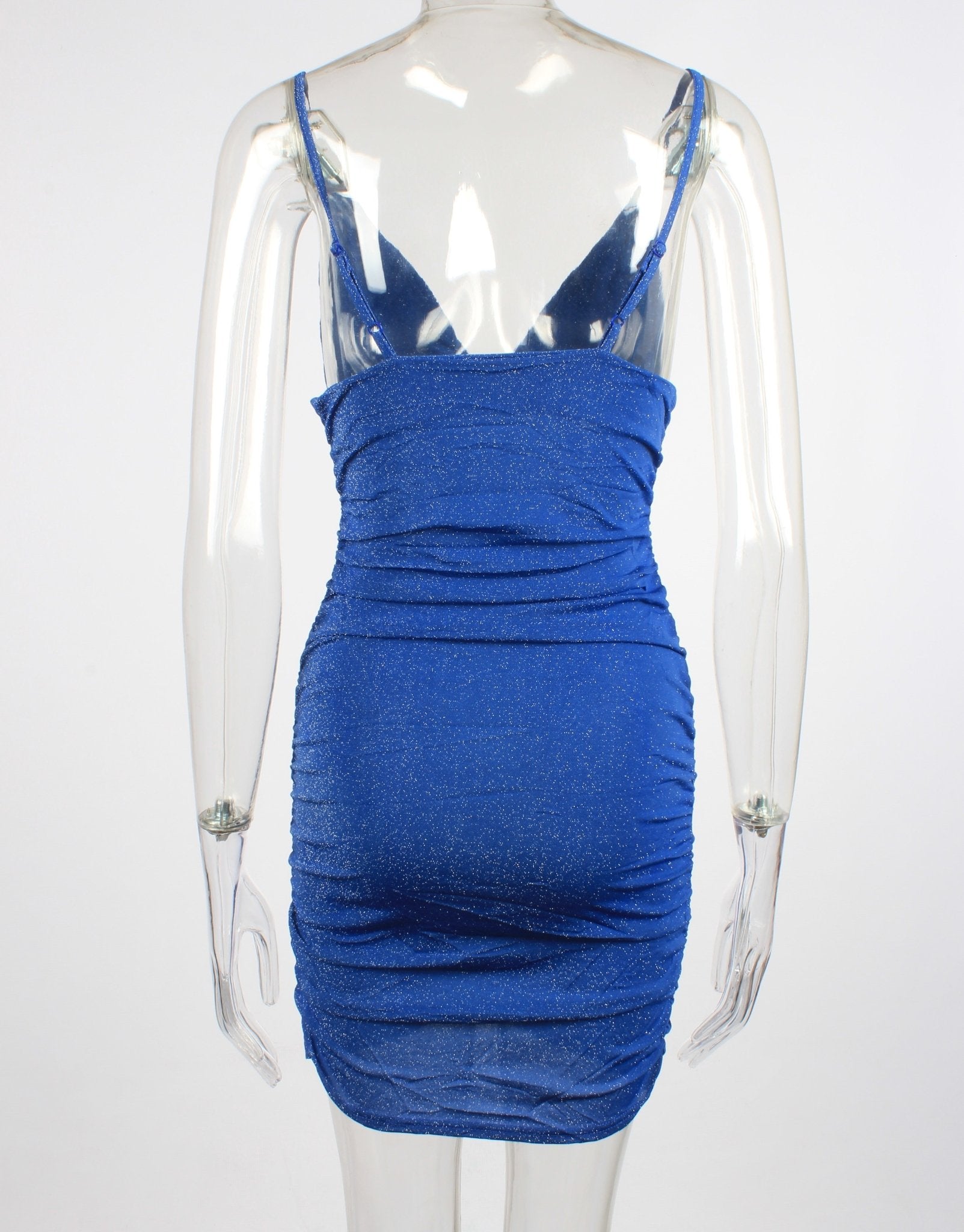 Gitter Asymetrical Mini Bodycon Dress XD21