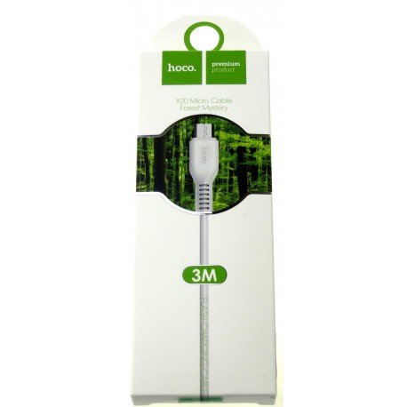 HOCO X20 Charging Cable microUSB 3m White XD21